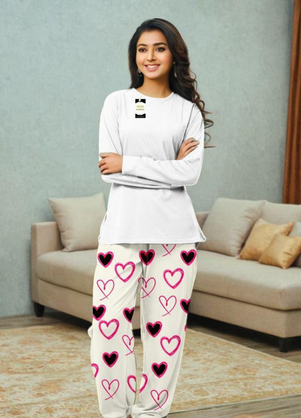 2 piece casual women night suit
